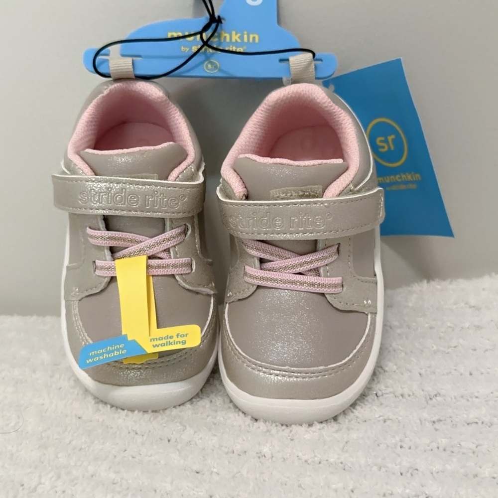 Stride Rite Sneakers - Pink and Champagne Size:2M